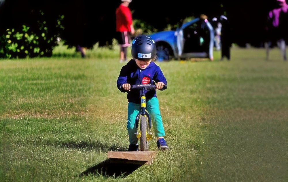 Teaching kids to ride a bike