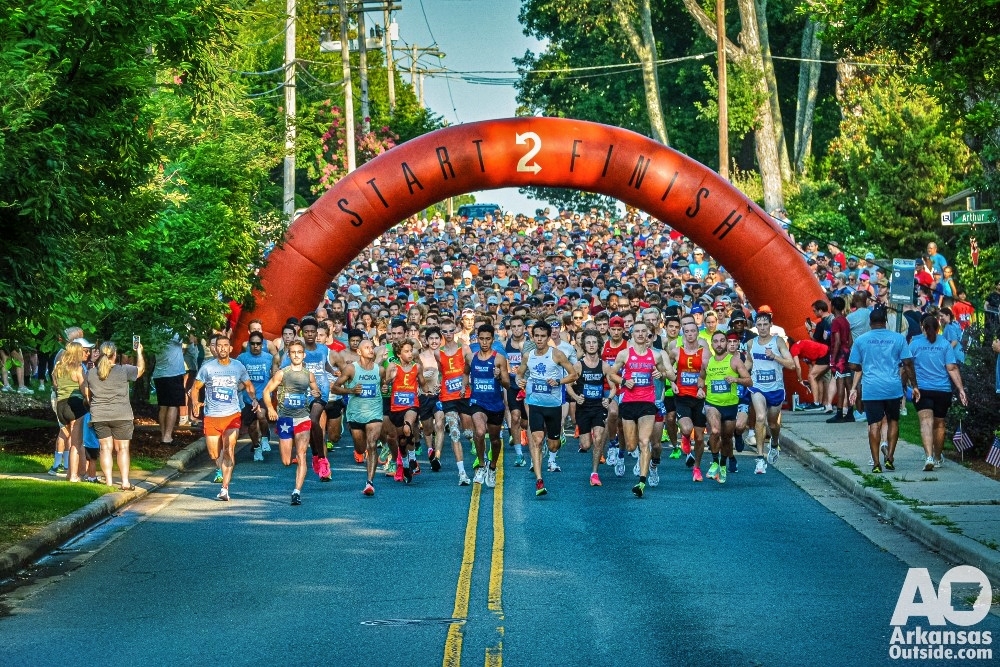The start of the Firecracker Fast 5K, a tradition half a decade old.