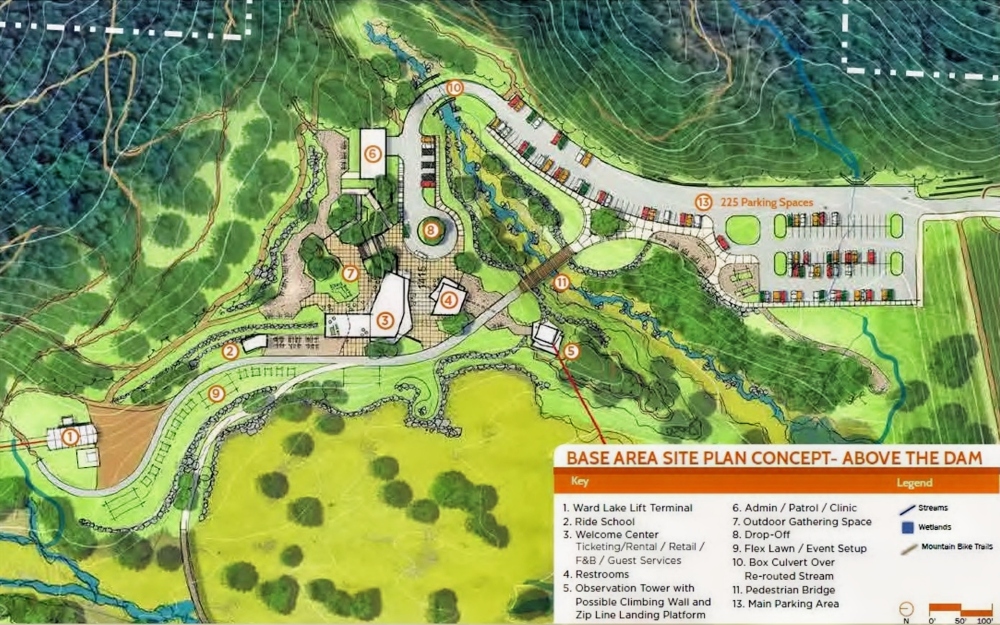 Layout plans for the Base Portal at Ward Lake.
