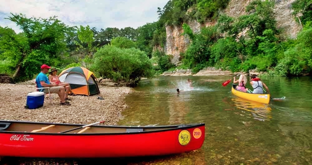 Gravel Bar camping on the Buffalo National River