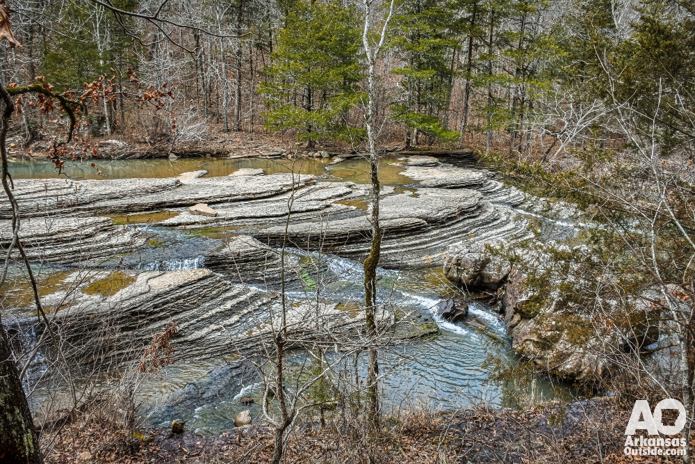 Low water at Six Fingers.