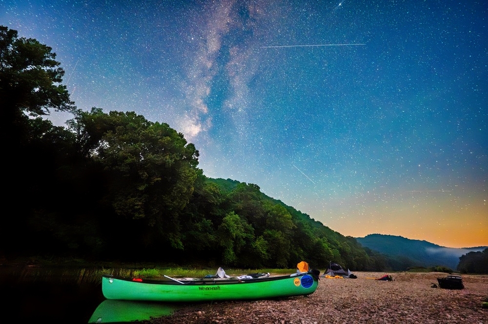 Overnight float on the Buffalo National River.
