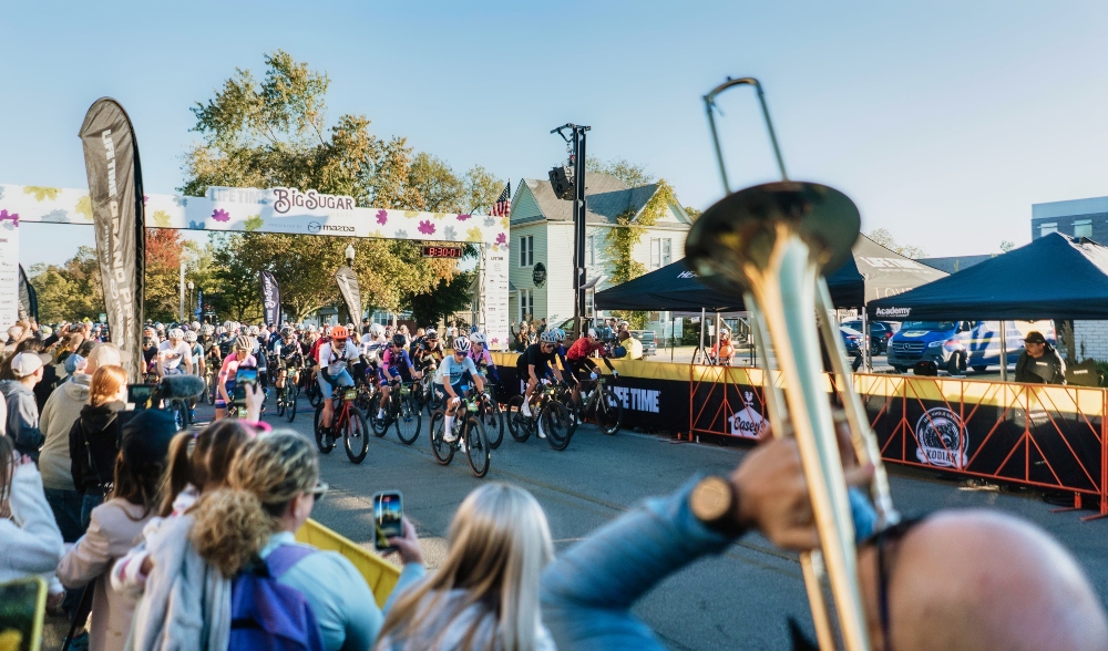 The Start of the Big Sugar gravel race.