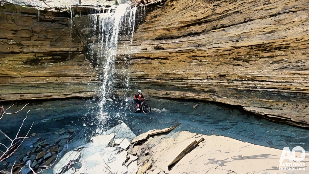 Riding in Northwest Arkansas.