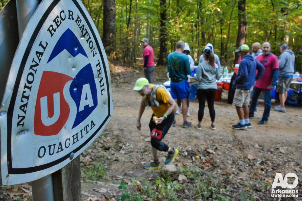 Keeping the runners moving on the Arkansas Traveller 100.