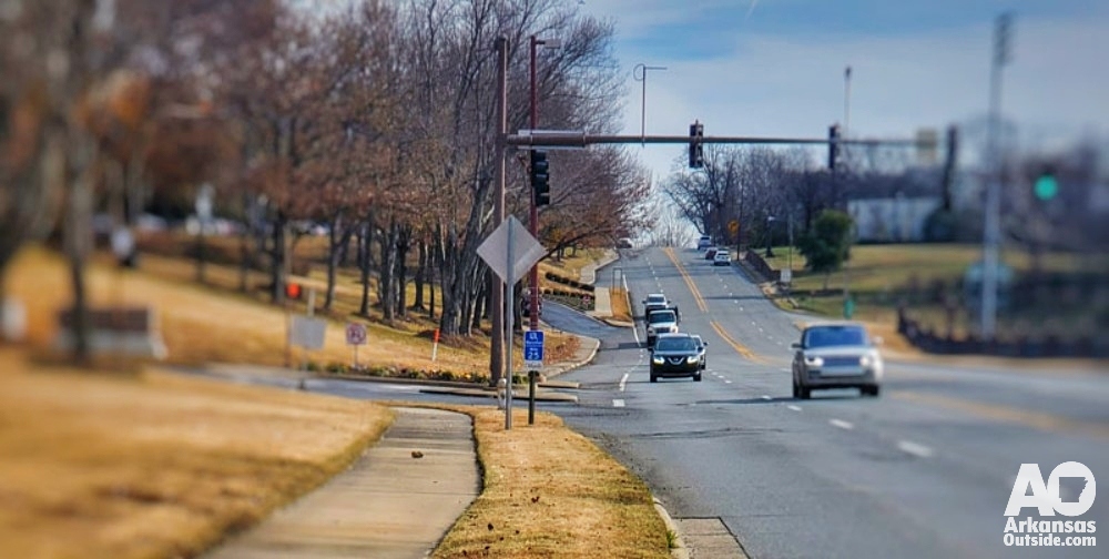 A confusing and unsafe section of the Arkansas River Trail in Little Rock.