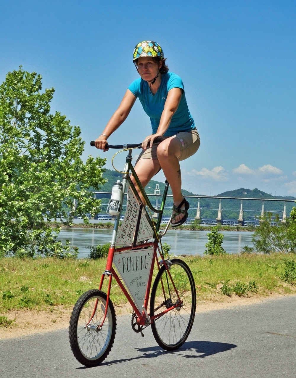 You never know what you'll see on the Arkansas River Trail.