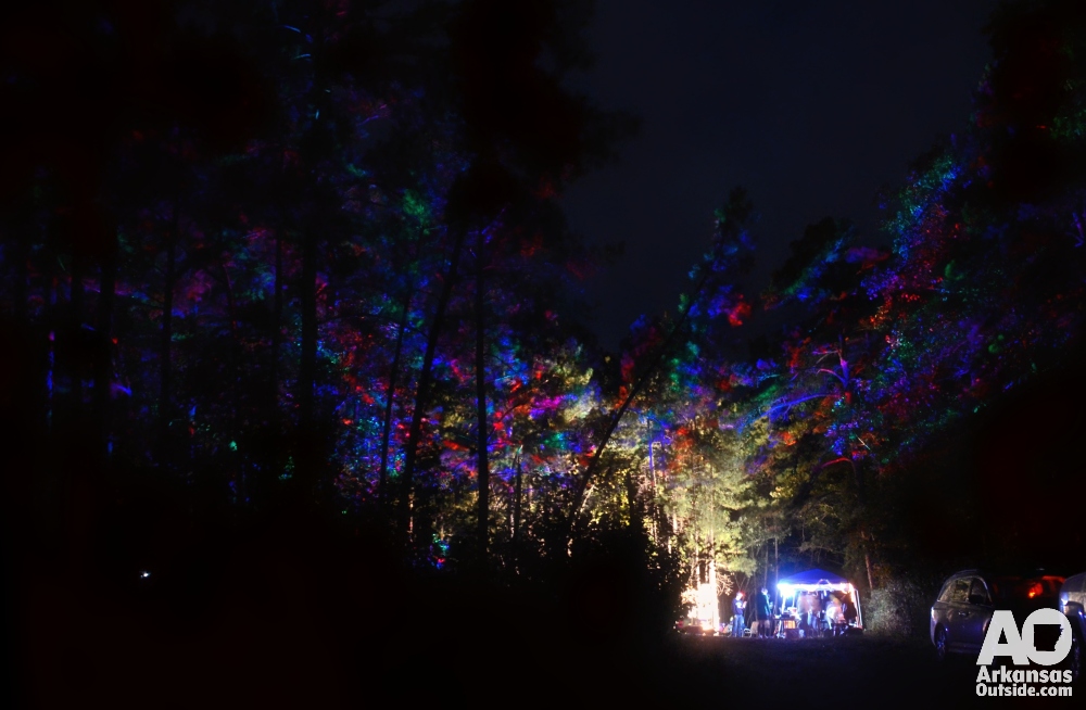 A proper middle of the night welcome to the aid station.