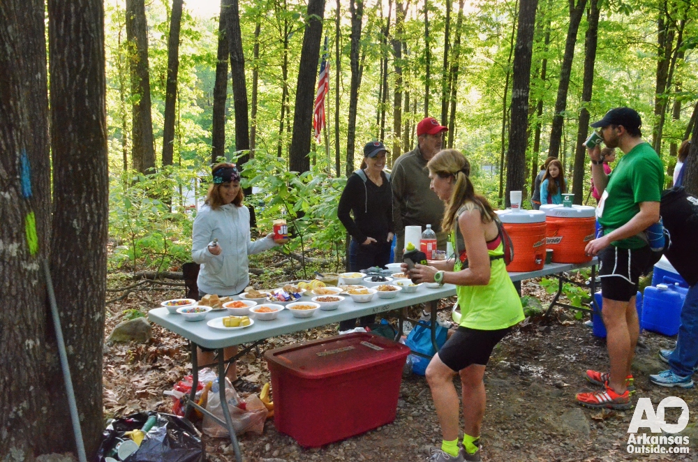 An early stop on the Ouachita Trail 50.