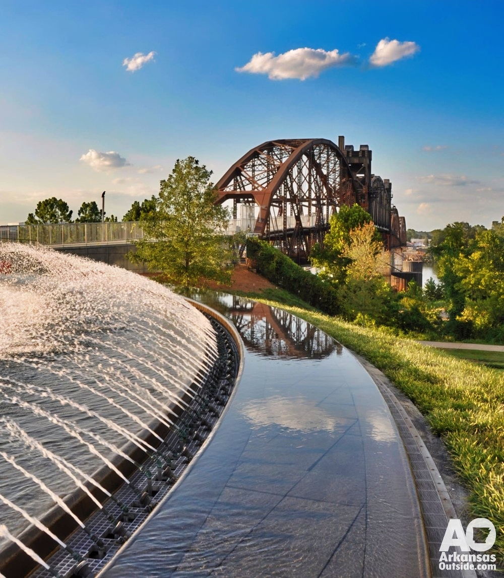 The Clinton Presidential Library Bridge.