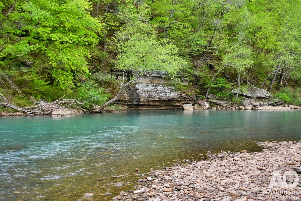 Near Byrd's Adventure Center on the Mulberry River.