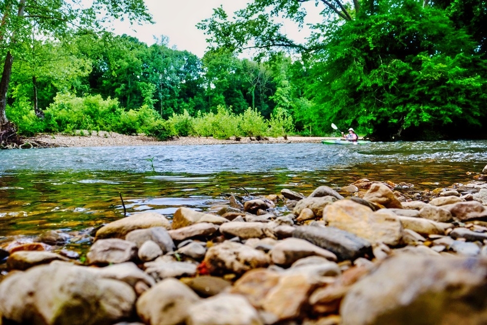 Floating the Caddo River.