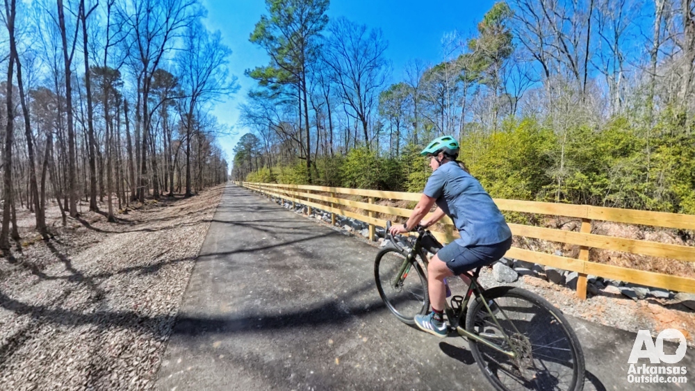The ride in section 8A of the Southwest Trail, Saline County.