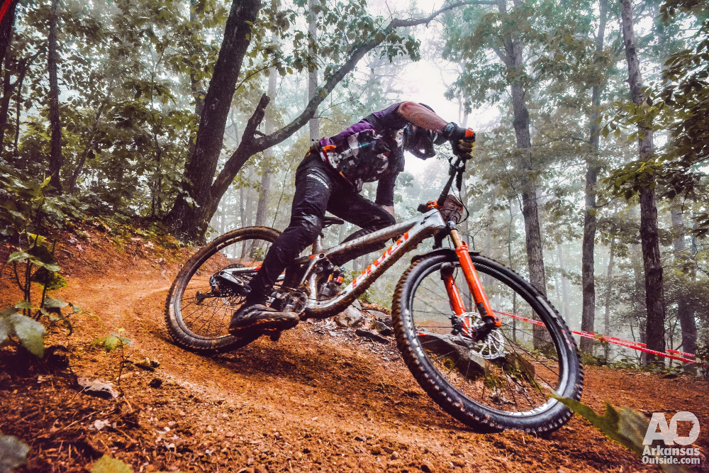 Mountain Biking at Mount Nebo State Park, one of four Arkansas Monument Trails.