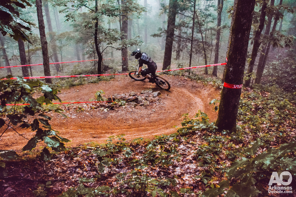 Downhill racing at Mount Nebo State Park.
