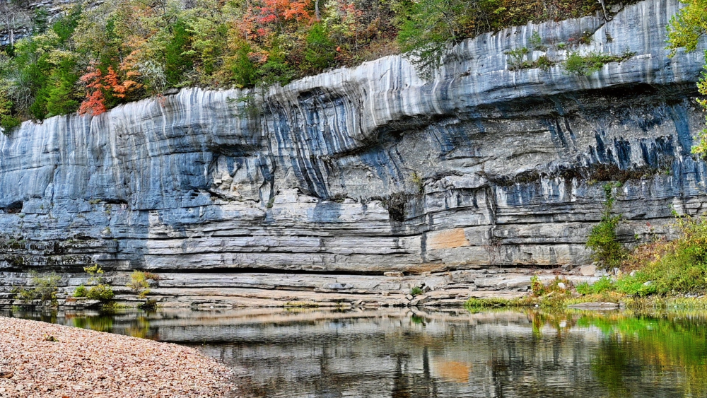 A calm pool along the Buffalo National River.