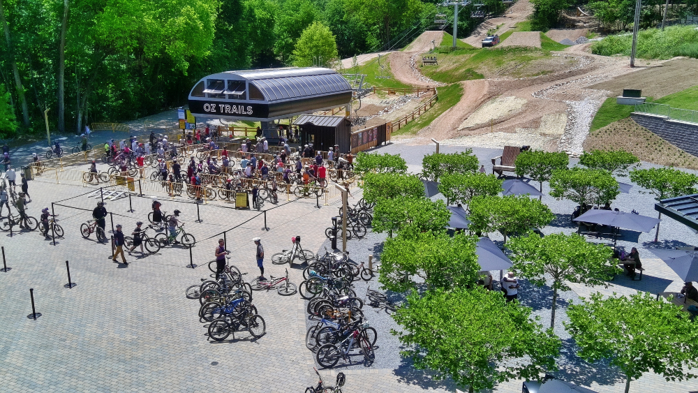 Launch pad for the OZ Trails Bike Park, opening on Friday.