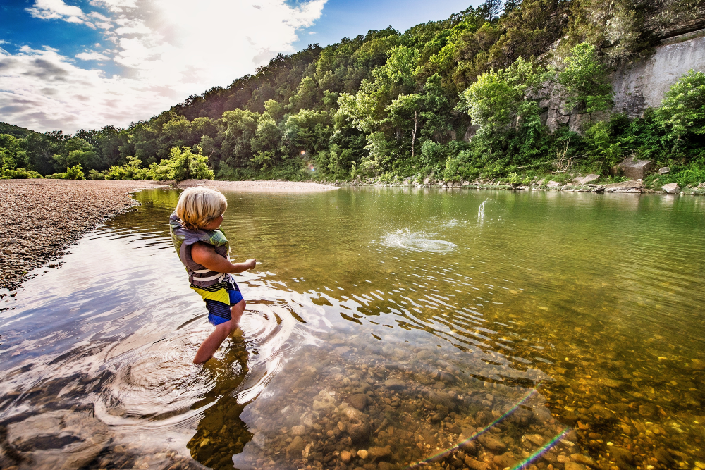 Take a break from paddling.