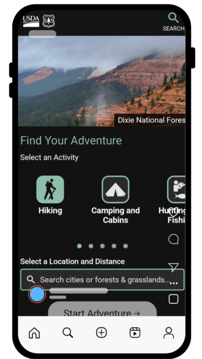 App screen.