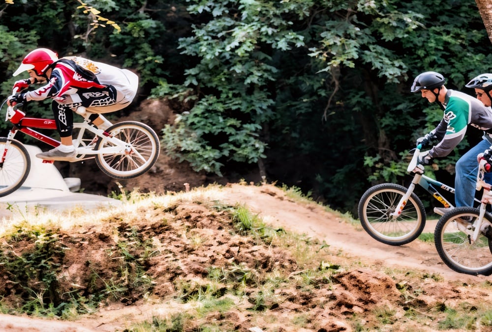 Racing at Burns Park - Bonzai BMX.