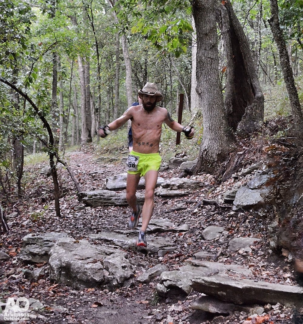 Running the rocks and roots.