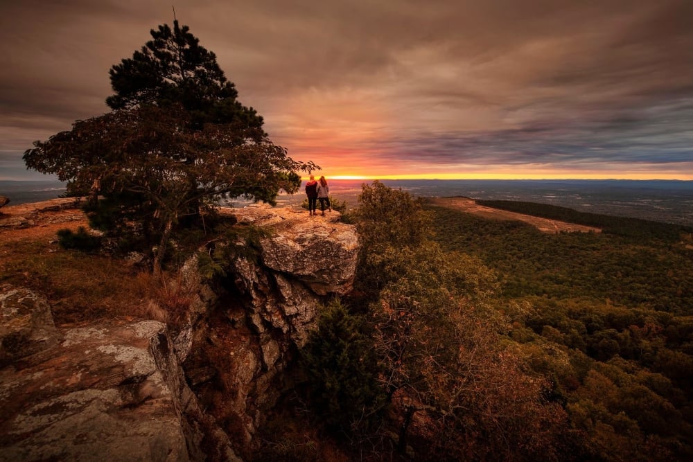Sunset Point at Mount Nebo State Park.