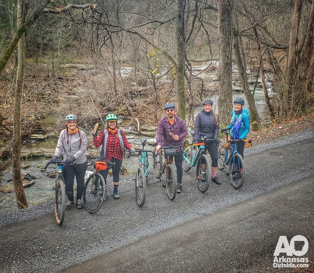 Ride with friends.