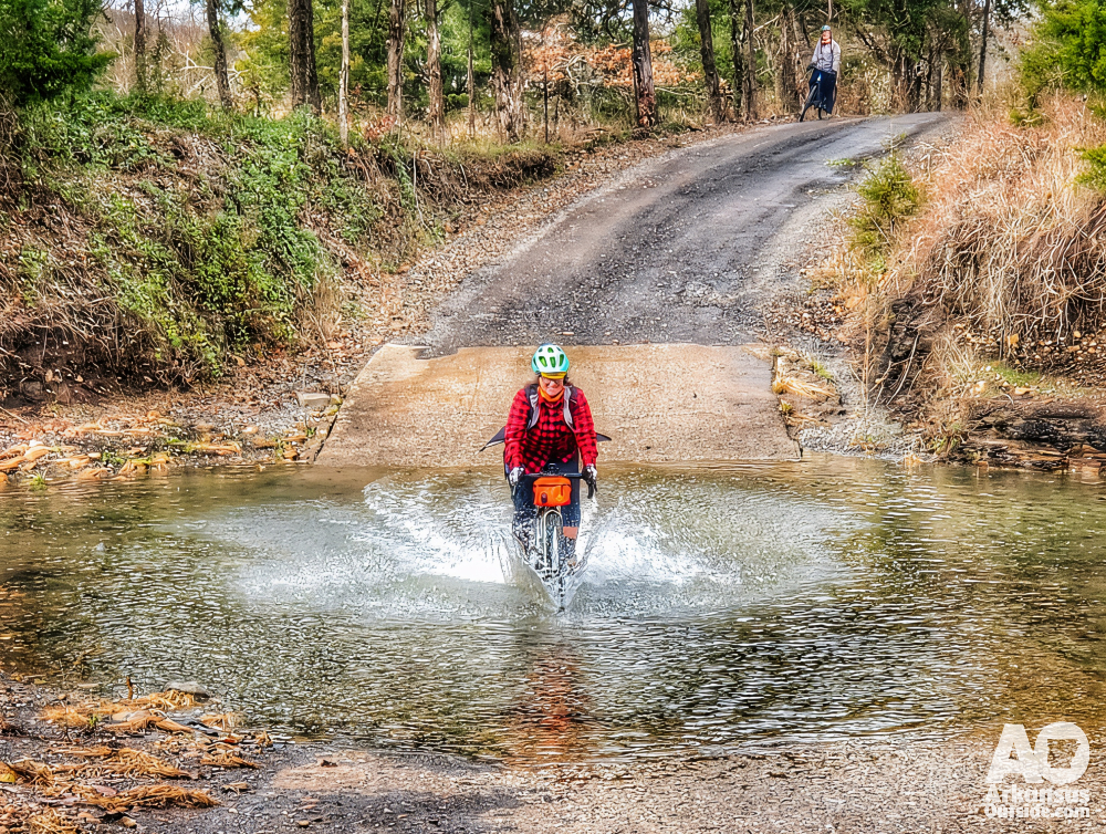 Winter ride on the "Chocolate Roll" in Leslie, AR.