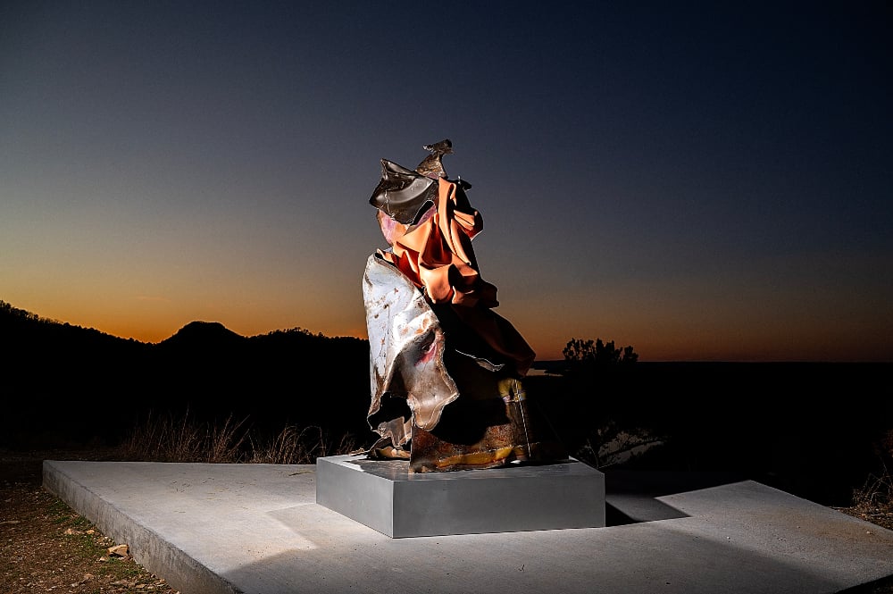 Crystallized Tears, art installation near the East Quarry.