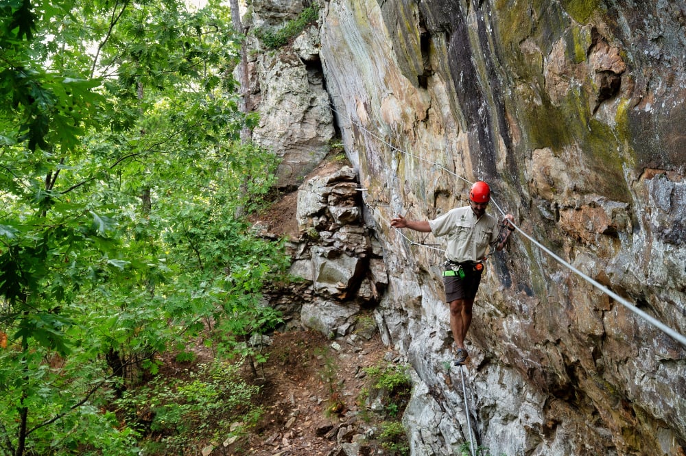 The Via Ferrata.