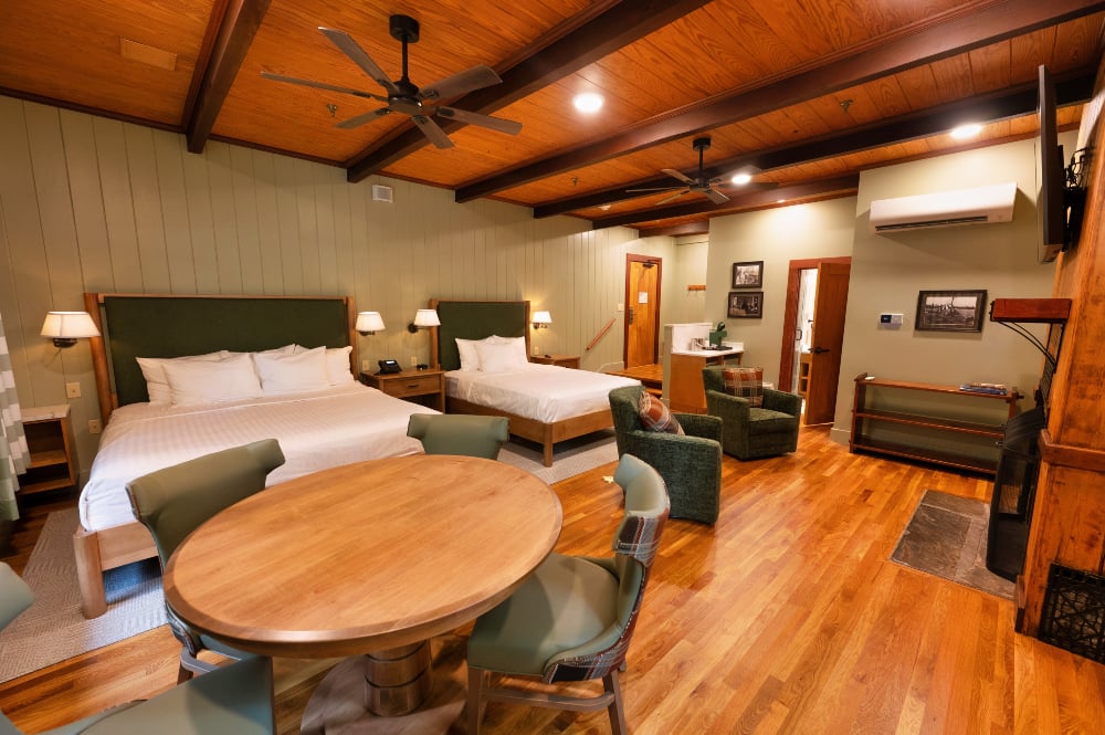 Remodeled guest room.