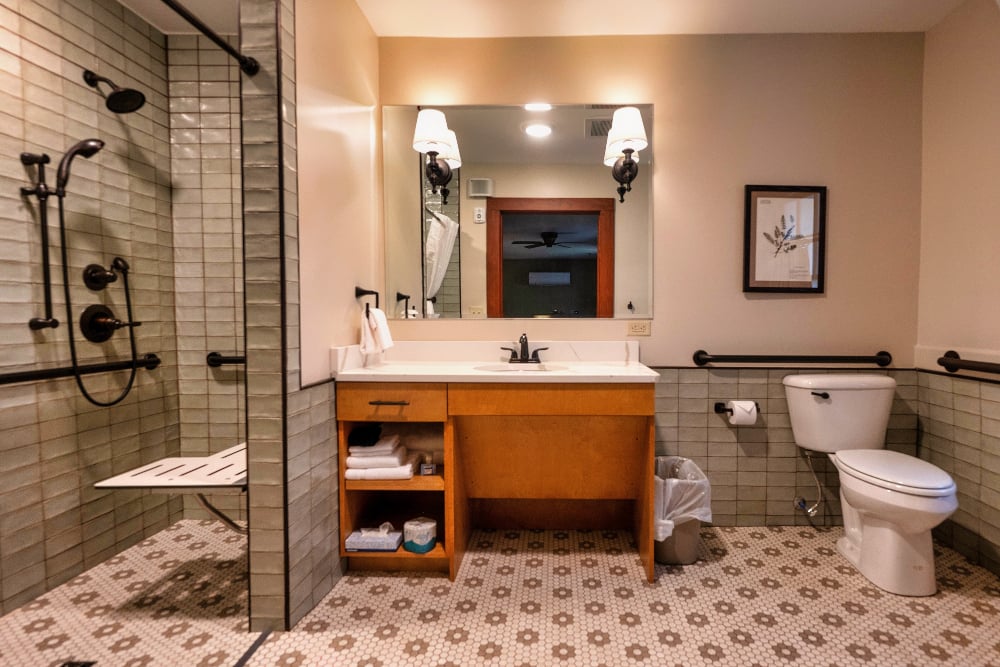 Updated guest bathrooms.