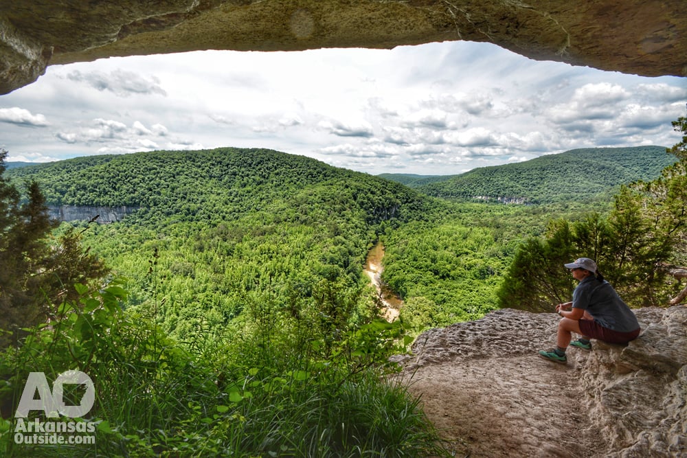 Taking a break, enjoying the view. A Classic Arkansas View.
