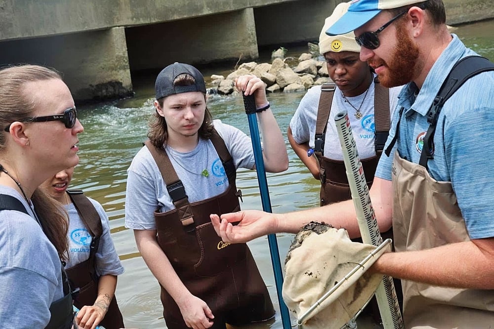 Teachers can incorporate a variety of inspiring projects through wildlife fine money grants, including water-quality monitoring of a local river or creek through the AGFC’s Stream Team Program. AGFC photo.