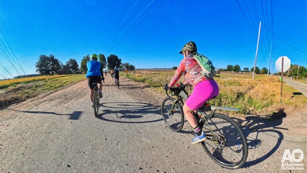 First gravel of the week.